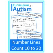 Number Lines 10-20 Cut & Paste + Write & Wipe Strips